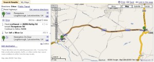 Route from Rempstone to Normanton